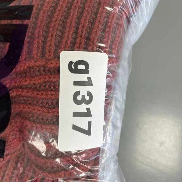 NEW Lands' End Men's M Drifter Half-Zip Sweater Ribbed Rust Red Cotton - Picture 10 of 10